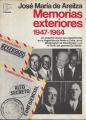 Portada de Memorias exteriores 1947-1974