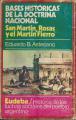 Portada de Bases históricas de la Doctrina Nacional. San Martín, Rosas y el Martín Fierro