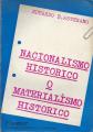 Portada de Nacionalismo histórico o materialismo histórico