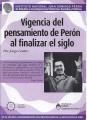 Portada de Vigencia del pensamiento de Perón al finalizar el siglo.