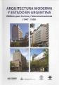 Portada de Arquitectura y Estado en Argentina. Edificios para Correos y Telecomunicaciones(1947-1955)