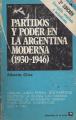 Portada de Partidos y poder en la Argentina Moderna(1930-1943).