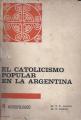 Portada de El catolicismo popular en la Argentina.