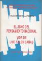Portada de El asno del pensamiento nacional. Vida de Luís Soler Cañas