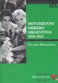 Portada de Movimiento obrero argentino 1930-1945