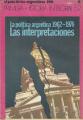 Portada de La política argentina 1962-1976- Las interpretaciones.