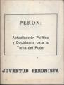Portada de Perón: actualización política y doctrinaria para la toma del poder.