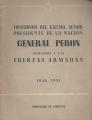 Portada de Discursos del Excmo. Señor Presidente de la Nación General Perón dirigido a las Fuerzas Armadas 1946-1951