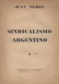 Portada de Sindicalismo argentino