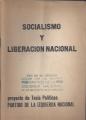 Portada de Socialismo y liberación nacional. Proyecto de tesis políticas PIN