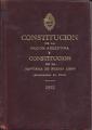 Portada de Constitucion de la Nacion Argentina y Constitución de la Provincia de Buenos Aires(sancionadas en 1949).