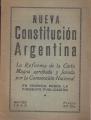Portada de Nueva Constitución Argentina