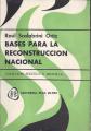 Portada de Bases para la reconstrucción nacional