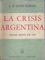 Portada de La crisis argentina. Desde mayo de 1958.